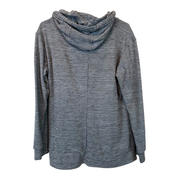 Spyder Hoodie Athletic Top Shirt Workout Gym Athleisure Sports Gray Pullover M - Picture 5 of 5